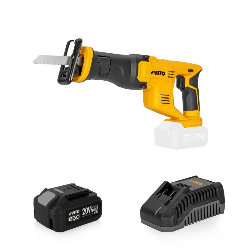 SIERRA SABLE EGO 20V CON BATERIA Y CARGADOR