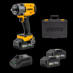 Llave de Impacto 1/2" 1180Nm | 2 Baterías + Cargador + Maletín