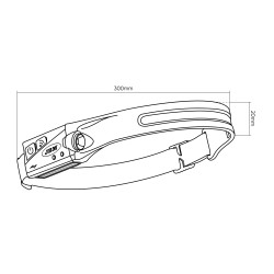 Linterna de Cabeza JBM 350 Lúmenes - Tienda en Antequera